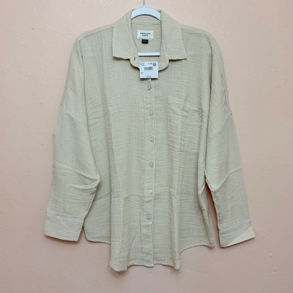 American Eagle Go Big Oversized Shirt - Picture 3 of 5